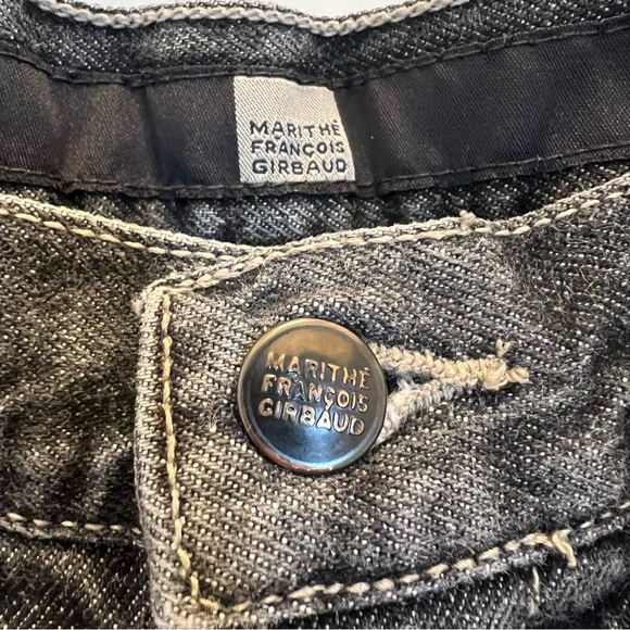 Marithe Francois Girbaud Black & White Jeans-Size 8/Medium - Picture 4 of 8